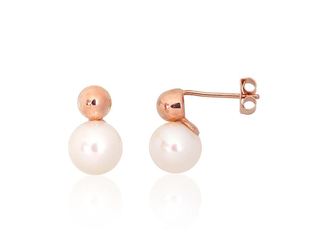 Gold Earrings with Pearls A1201568AuRPE