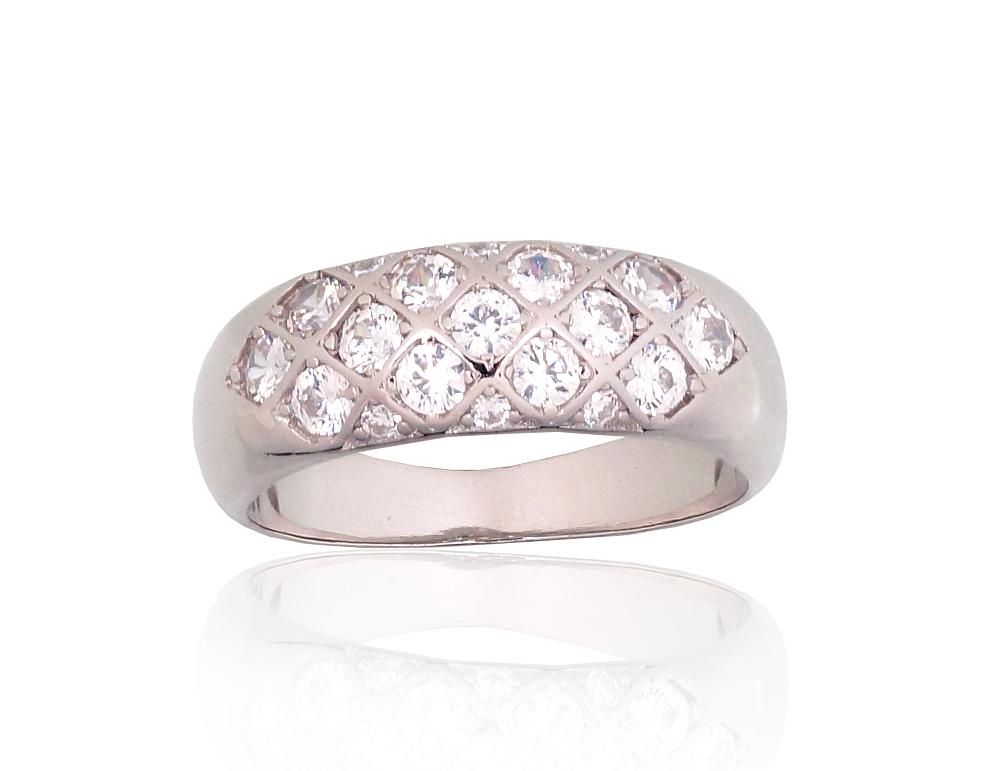 Silver Ring A2101807PRhGrCZ