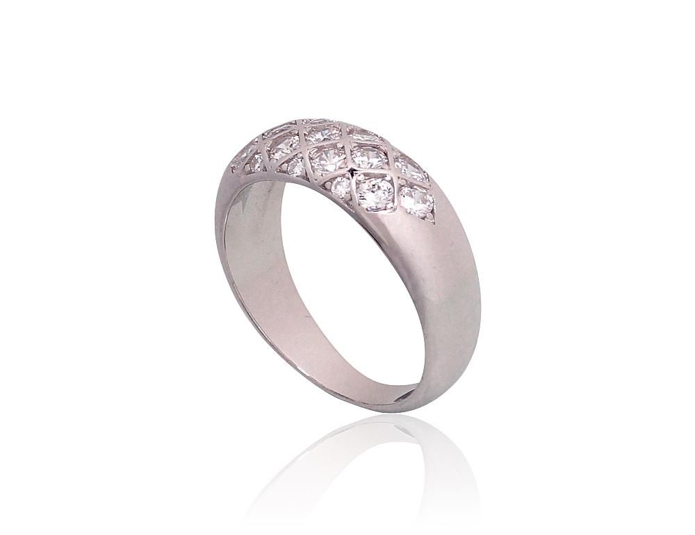 Silver Ring A2101807PRhGrCZ