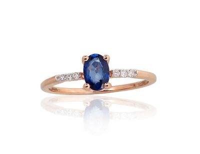 Sapphire Eye Gold Ring A1101104AuRPRhWDISA