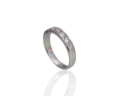 Silver Ring A2101804PRhGrCZ