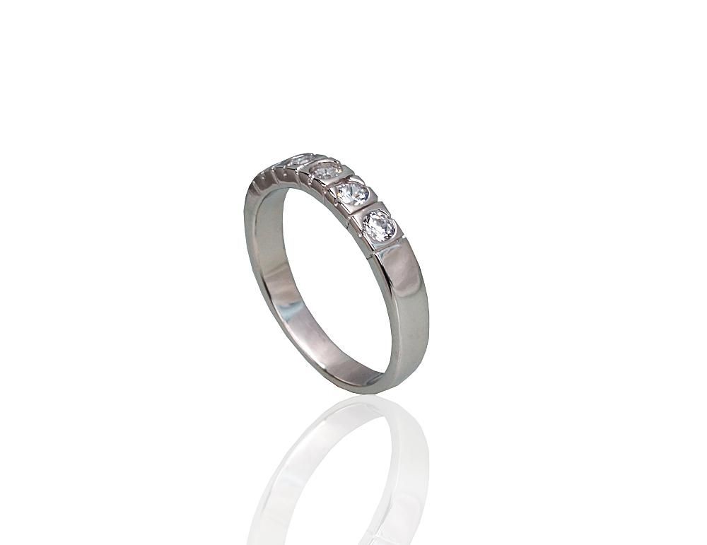 Silver Ring A2101804PRhGrCZ