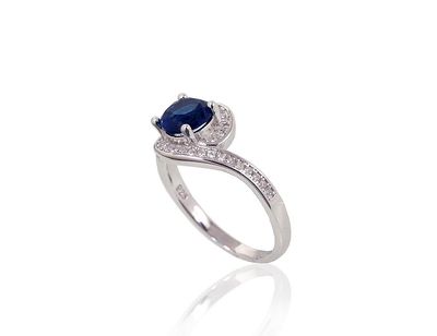 Silver Ring A2101651PRhGrCZCZB
