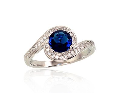Silver Ring A2101651PRhGrCZCZB Silver Ring A2101651PRhGrCZCZB