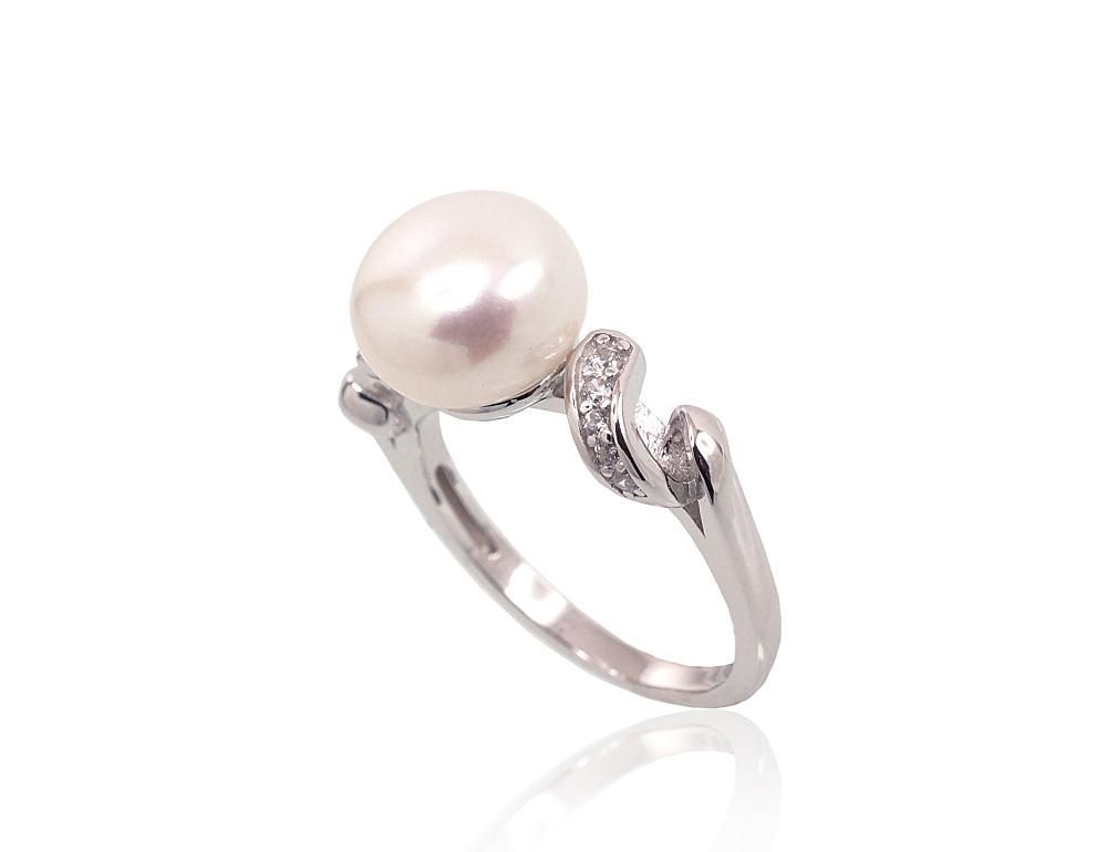 Silver Ring A2101467PRhGrCZPE