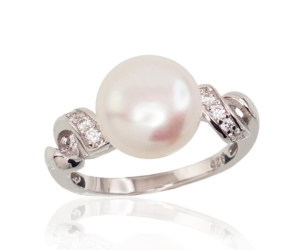 Silver Ring A2101467PRhGrCZPE