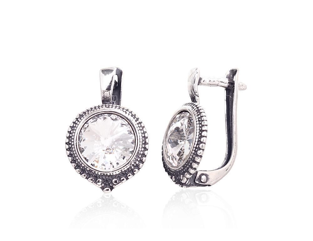 Silver earrings with Lever backs A2202972POxBkSV