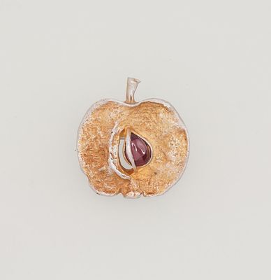 Silver Brooch A2920139MattPOxMattYGR2
