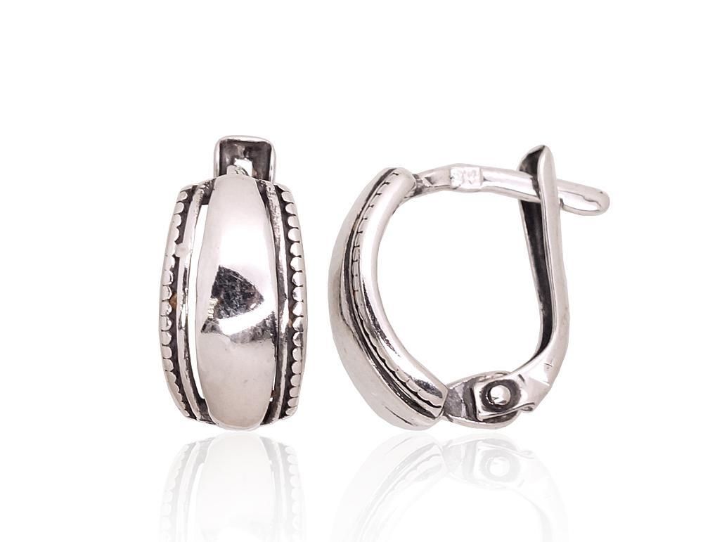 Silver earrings with Lever backs A2203637POxBk