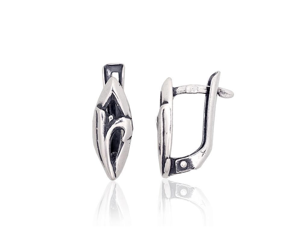 Silver earrings with Lever backs A2203805POxBk