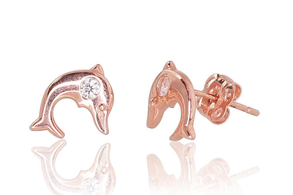 Dolphin Gold Earrings For Kids AD1200056