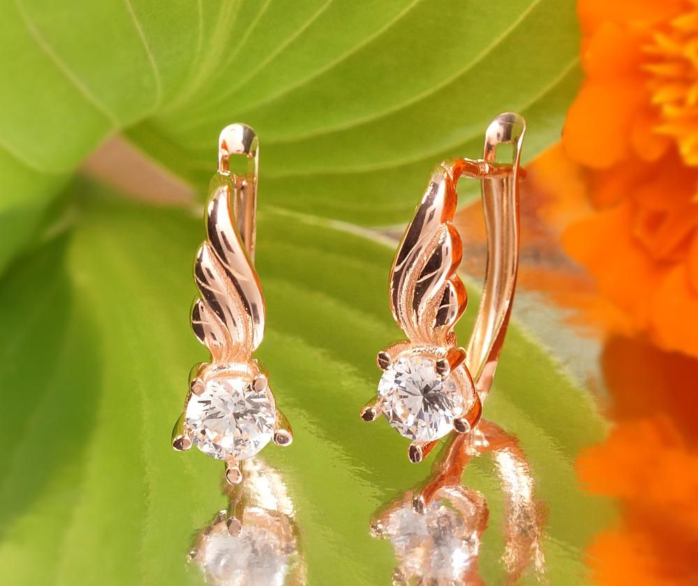 Earrings with Lever backs A1201630AuRCZ