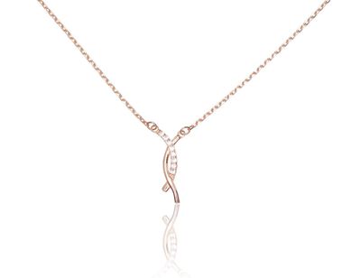 Necklace - necklace Adjustable length A1500054AuRCZ