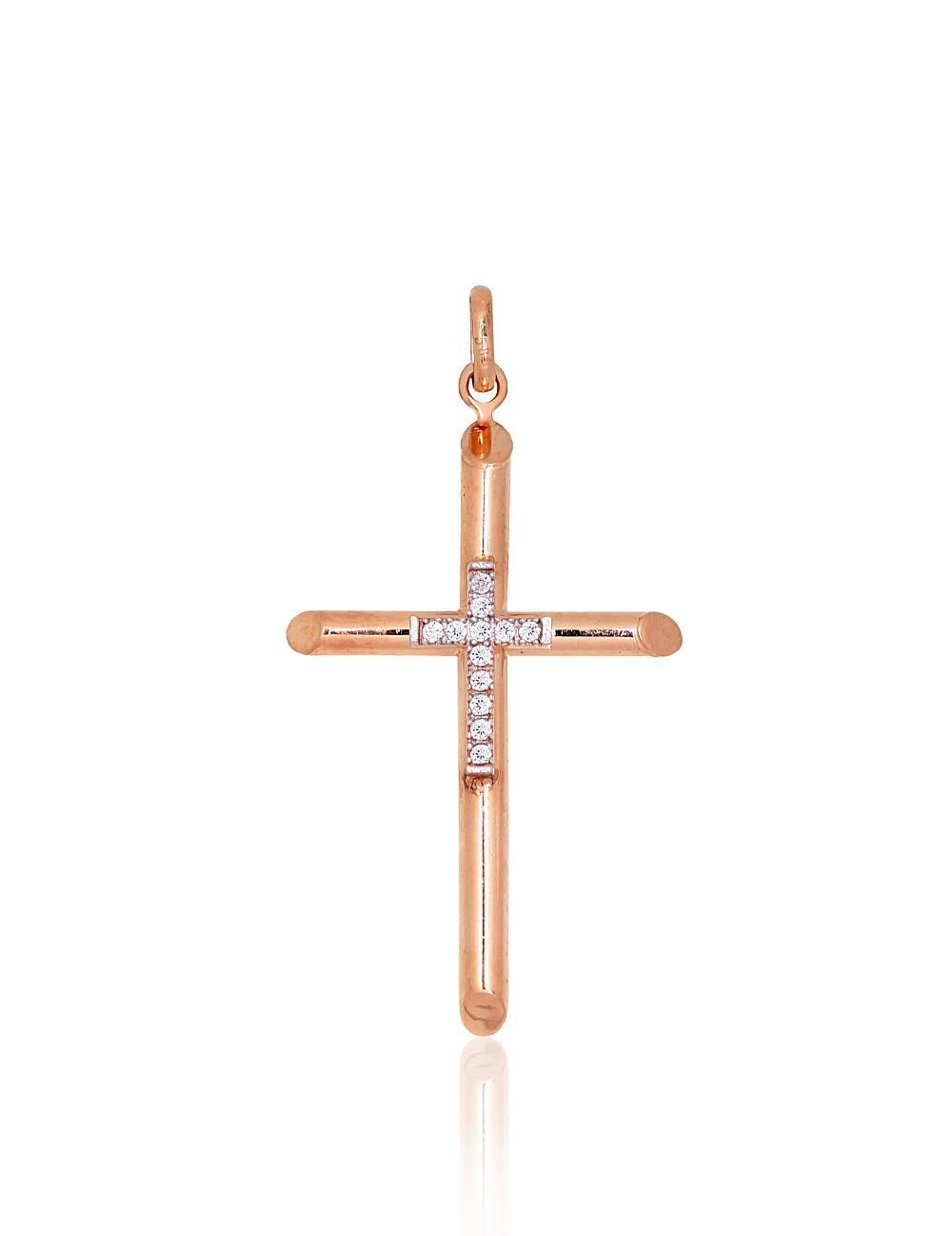 Gold Pendant Cross A1301064AuRPRhWCZ