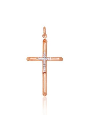 Gold Pendant Cross A1301064AuRPRhWCZ