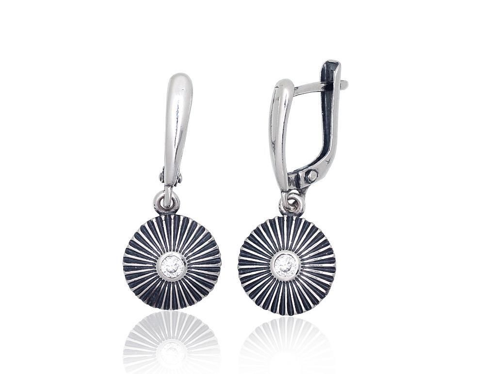 Silver earrings with Lever backs A2203771POxBkCZ