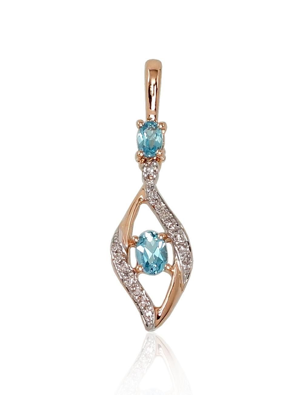 Gemstone pendant A1300528AuRPRhWDITZB