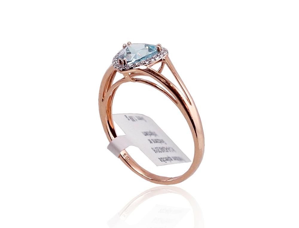 With Gemstone Ring A1100092AuRPRhWDITZLB