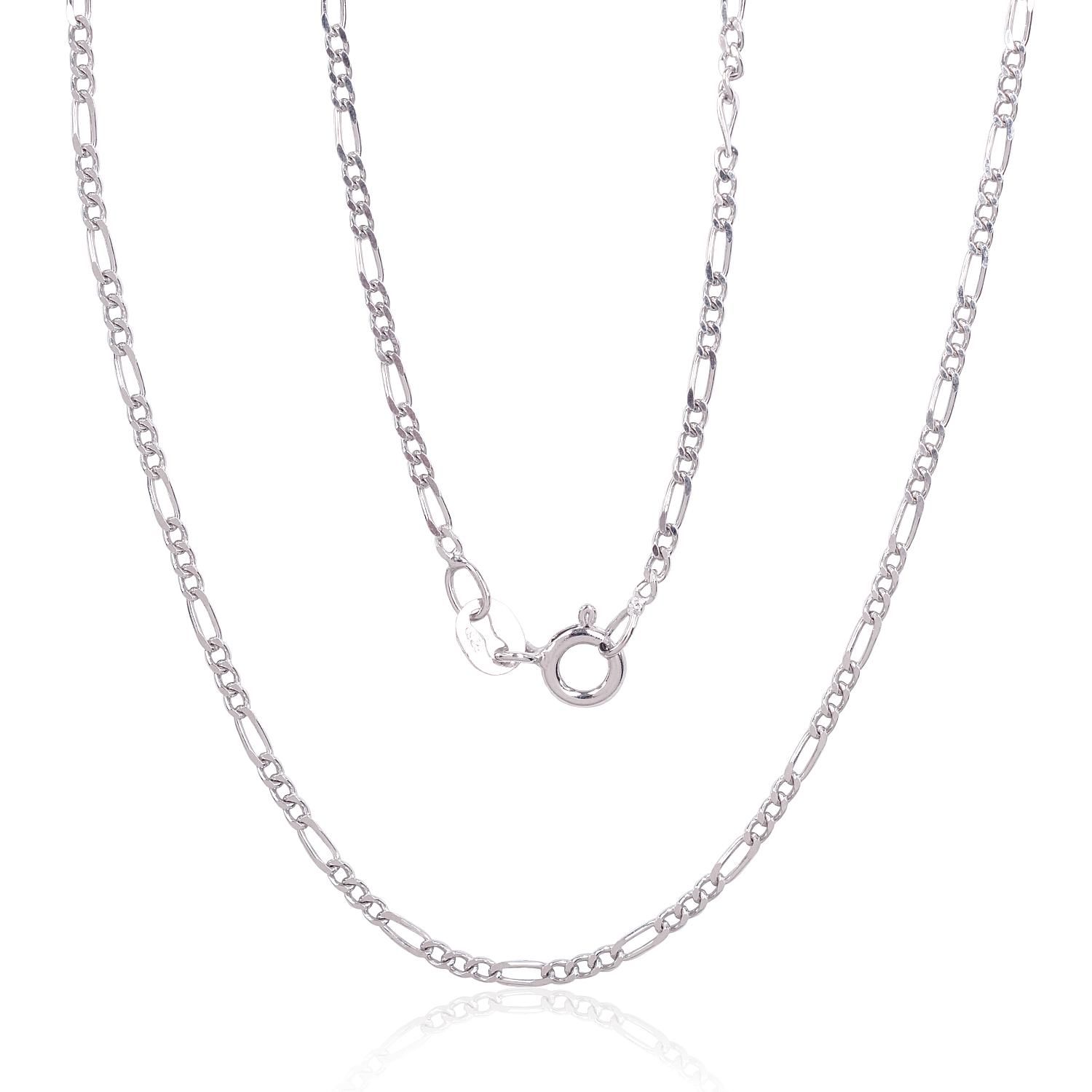 Silver Chain Silver Chain Figaro 1 A2400052PRhGr