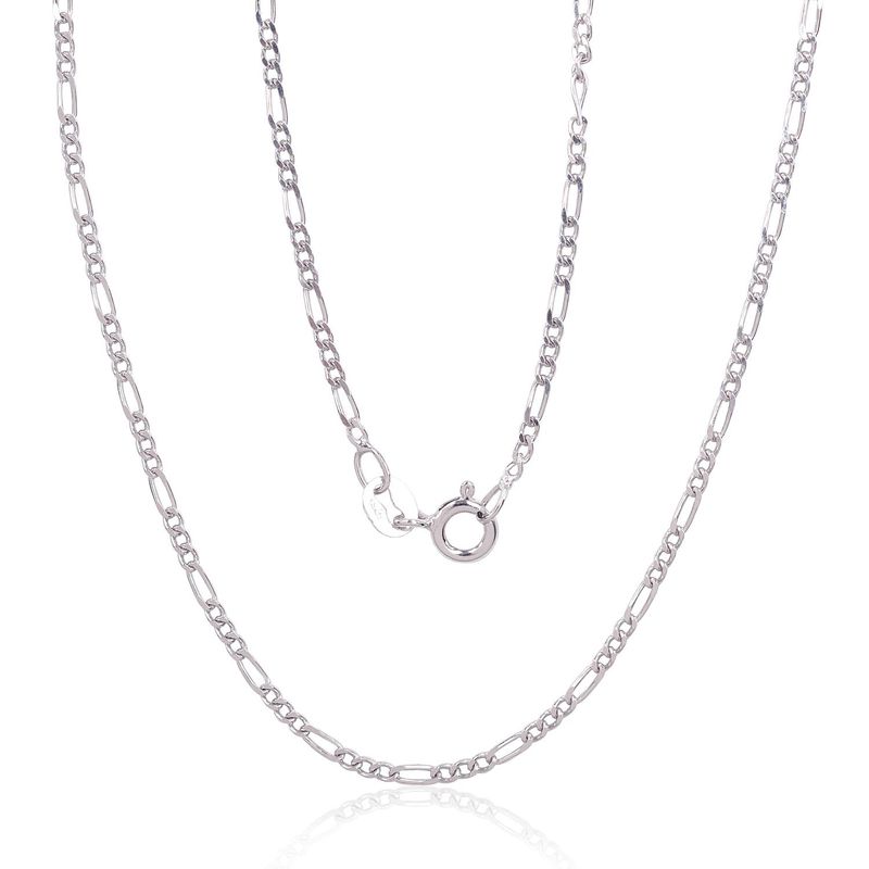 Silver Chain Silver Chain Figaro 1 A2400052PRhGr