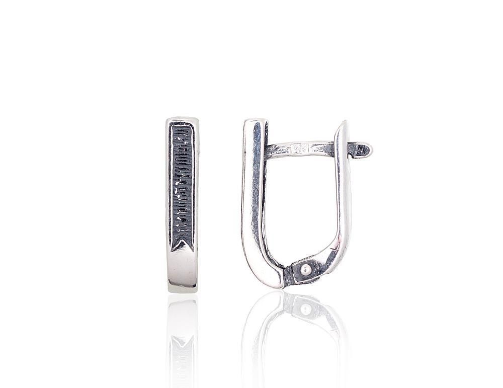 Silver earrings with Lever backs A2203807POxBk