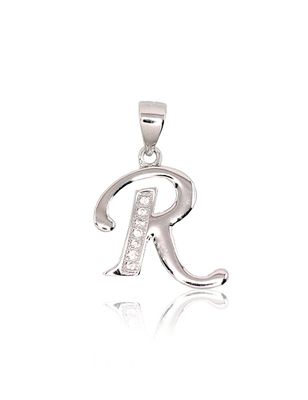 Silver Letter A2301621PRhGrCZ Silver Letter A2301621PRhGrCZ