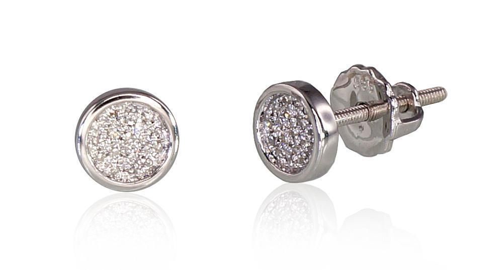 Diamond Gold Stud Earrings A1200453AuWDI