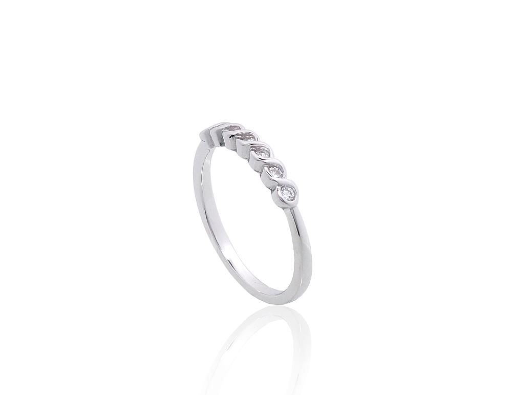 Silver Ring A2101848PRhGrCZ