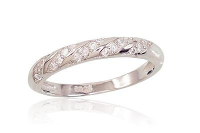 Silver Ring A2101545PRhGrCZ Silver Ring A2101545PRhGrCZ