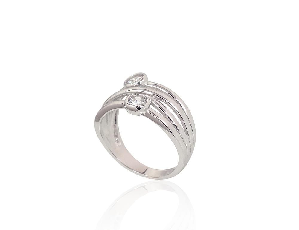 Silver Ring A2101635PRhGrCZ