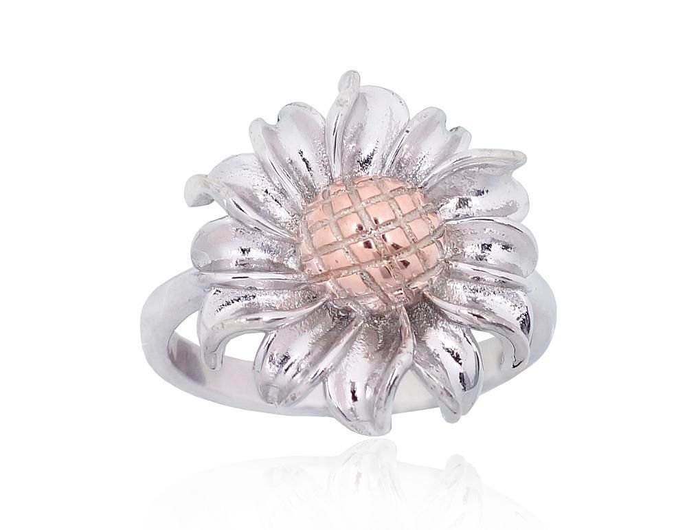 Gold Plated Silver Ring A2101841PRhGrPAuR