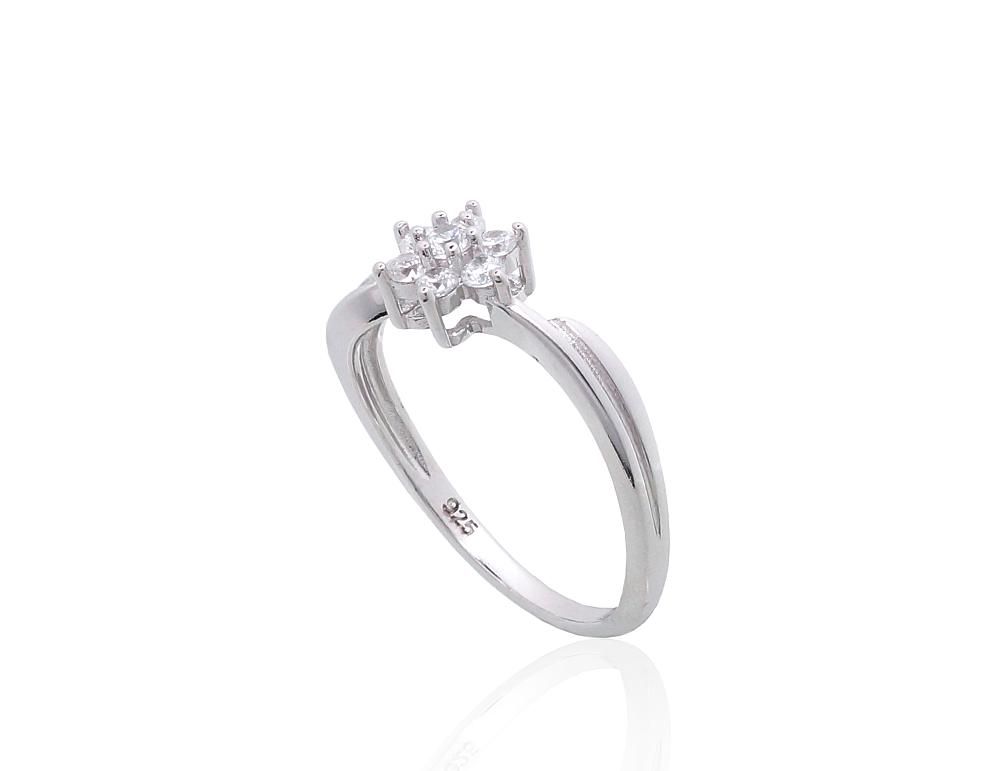 Silver Ring A2101857PRhGrCZ