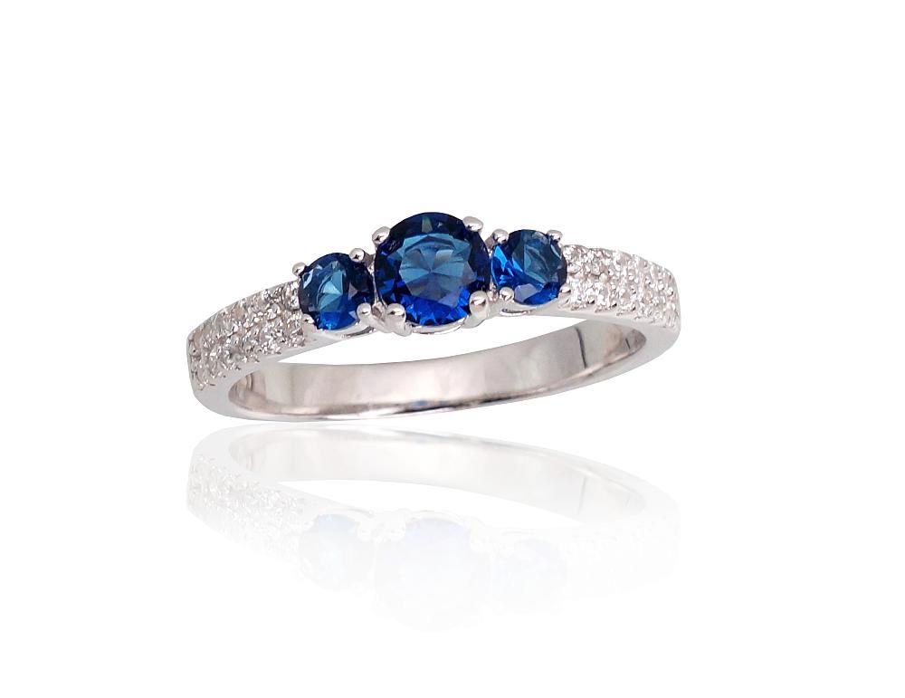 For Engagement Silver Ring A2101798PRhGrCZCZB