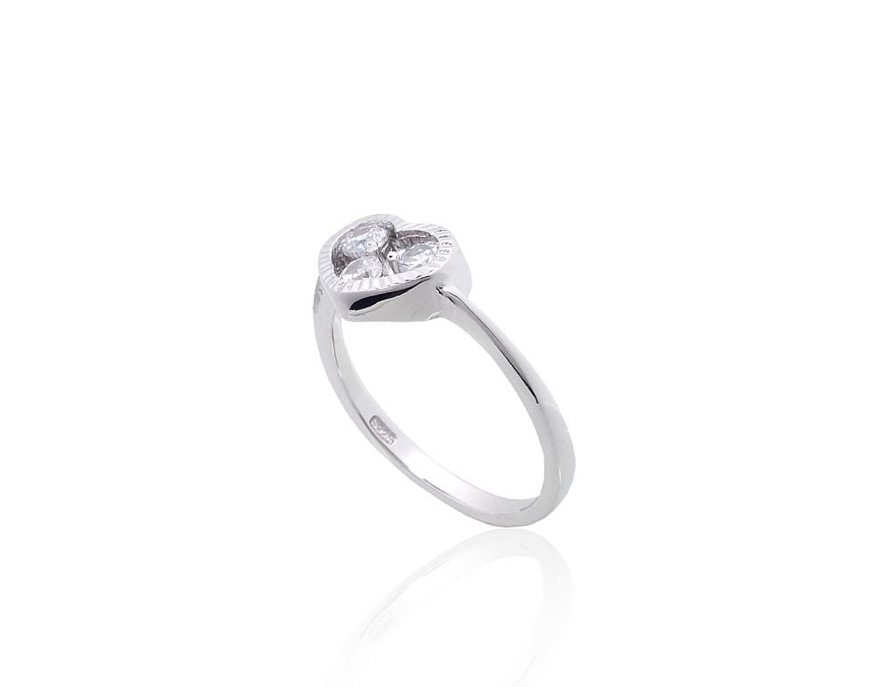Silver Ring A2101856PRhGrCZ