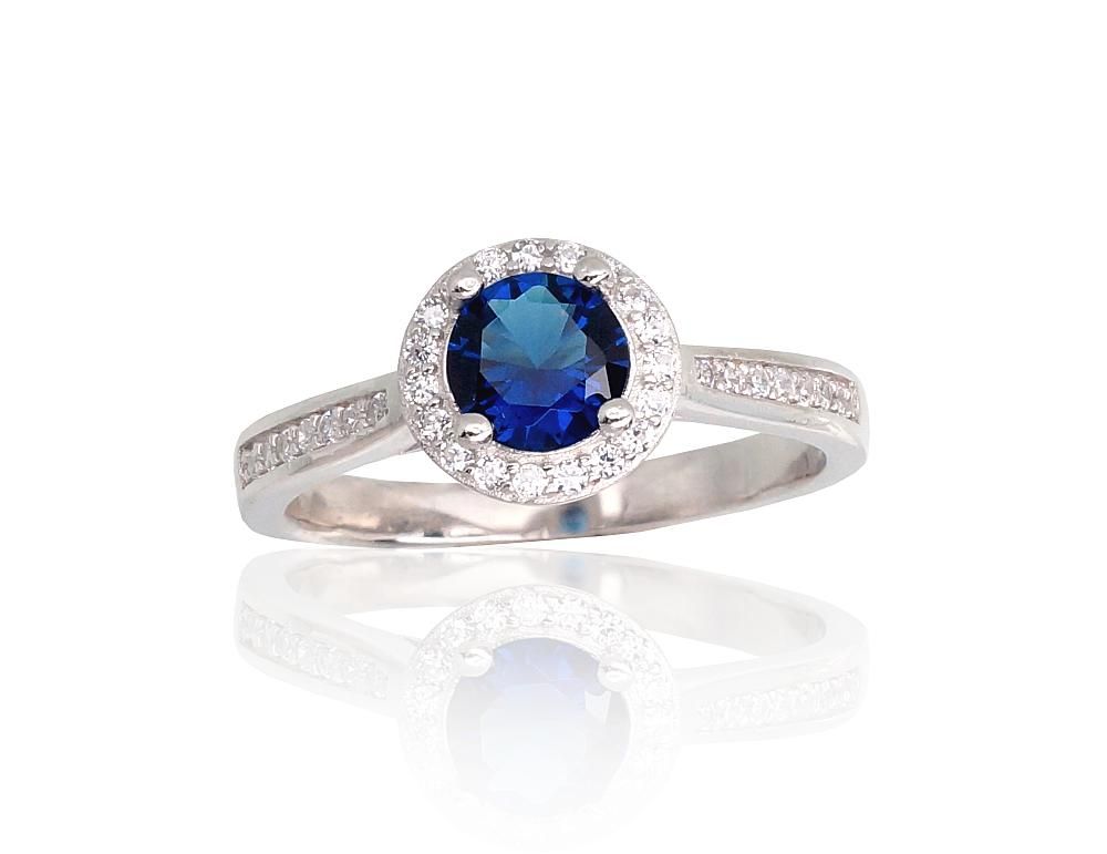 Silver ring A2101794PRhGrCZCZB