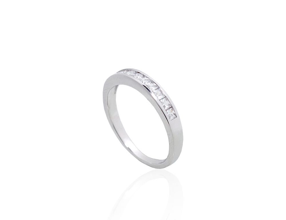 Silver Ring A2101844PRhGrCZ