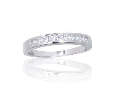 Silver Ring A2101844PRhGrCZ