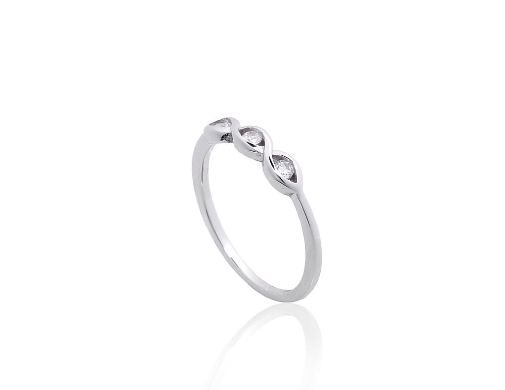 Silver Ring A2101849PRhGrCZ