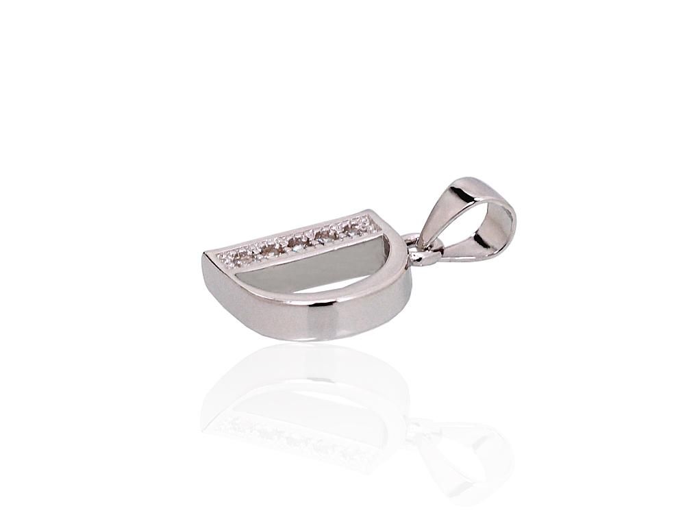 Silver Letter A2301835PRhGrCZ