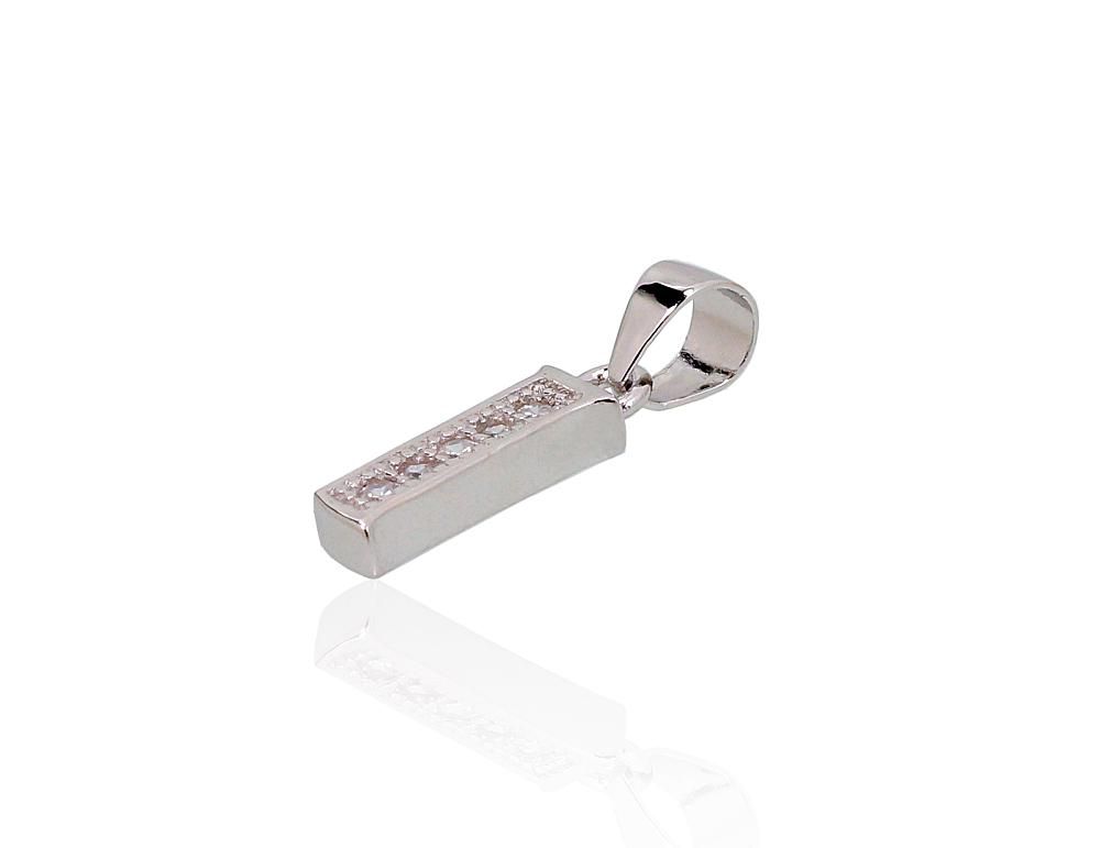 Silver Letter A2301840PRhGrCZ