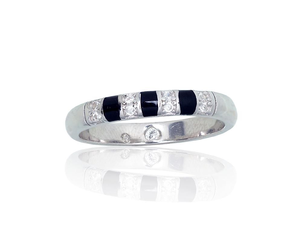 Silver Ring A2101843PRhGrCZMLBK