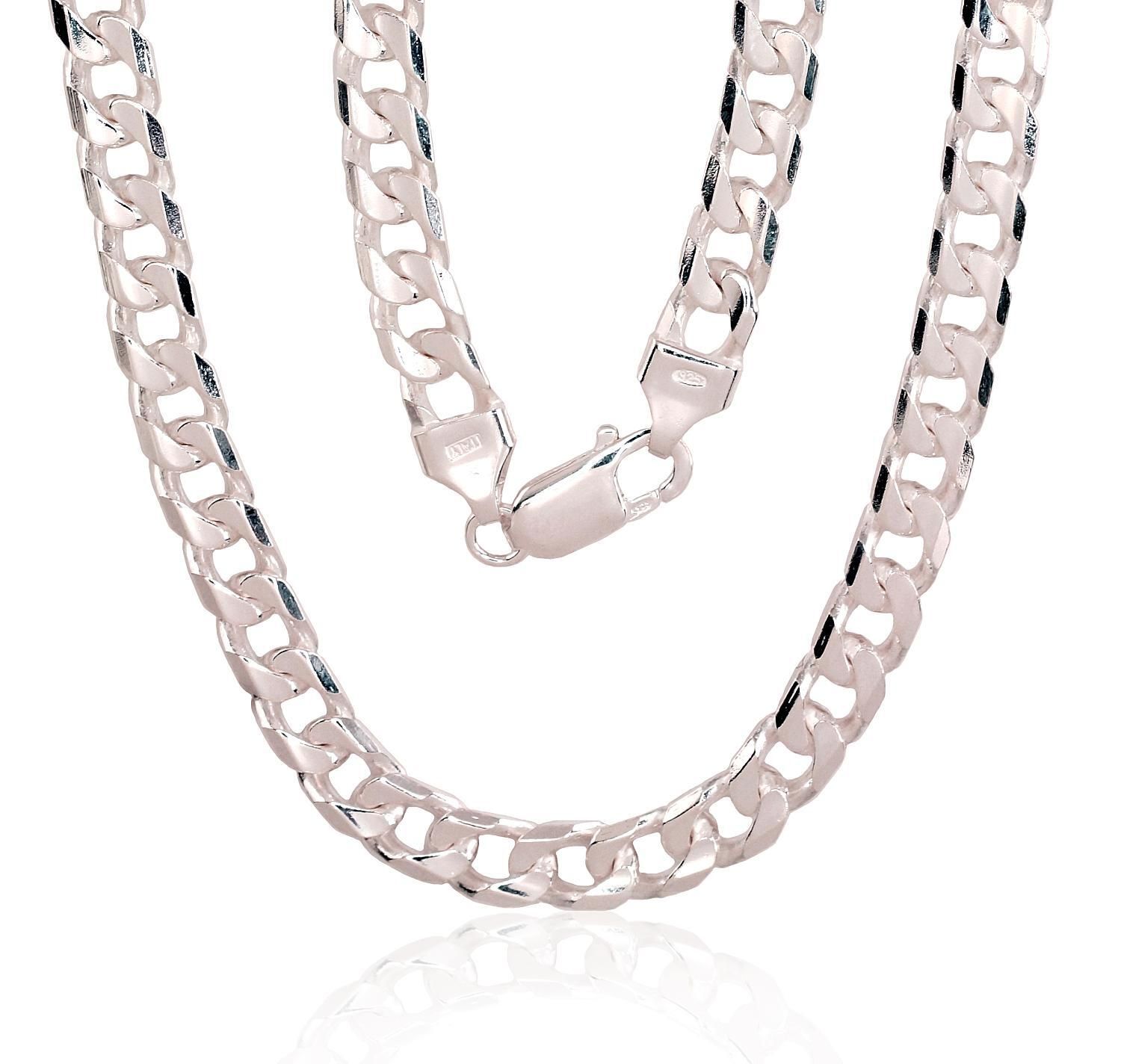 Men's silver chain Curb, 6 mm A2400146