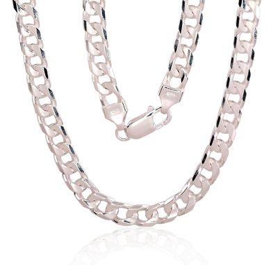 Men's silver chain Curb, 6 mm A2400146