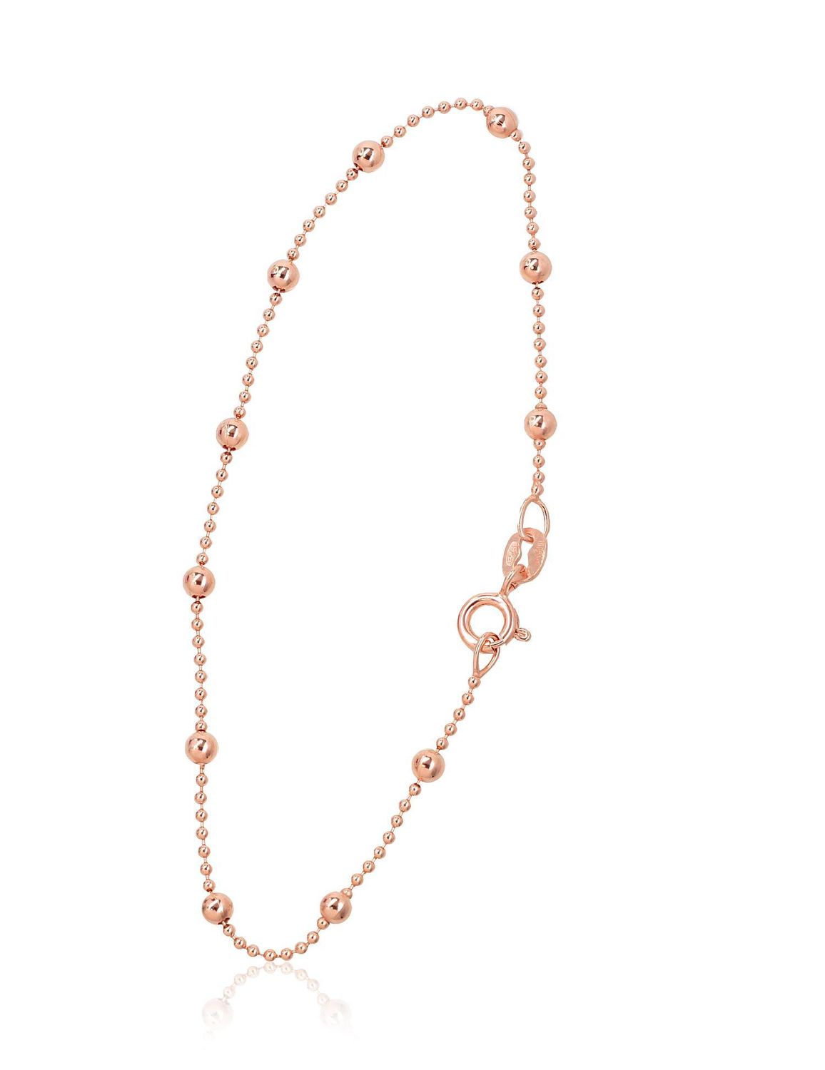 Gold Plated Silver Bracelet: Bead, Thickness: 1-3 mm A2400058P