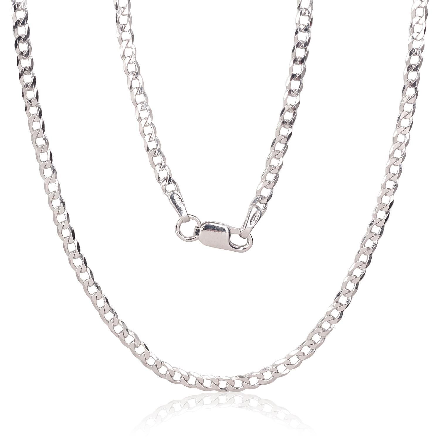 Men's Silver Chain Silver Chain Curb 2.5mm A2400073PRhGr