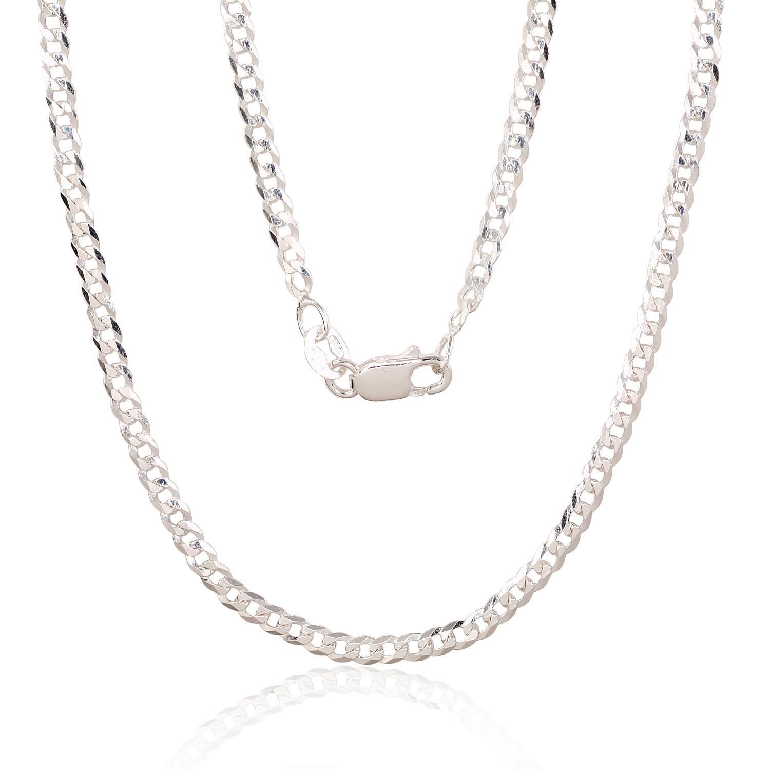 Men's Silver Chain Curb, Thickness: 2.5mmA2400073