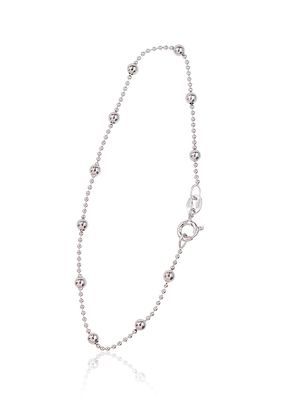 Silver Bracelet Bracelets: Bead, Bracelet Thickness: 1-3mm