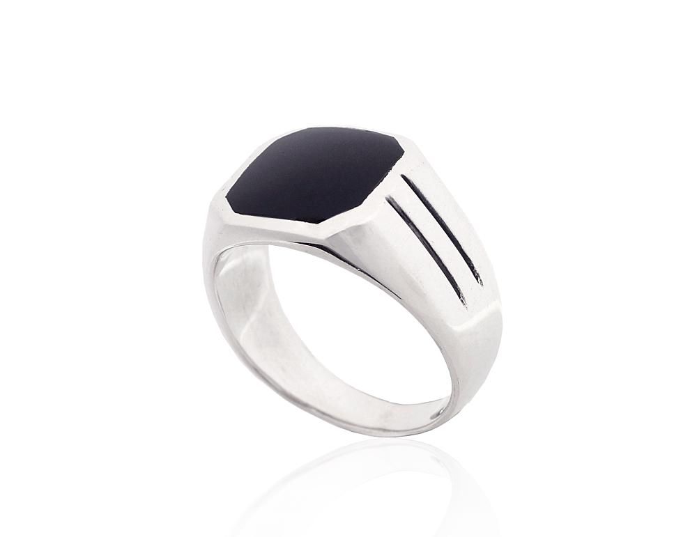 Men's Silver Ring A2101861POxBkON