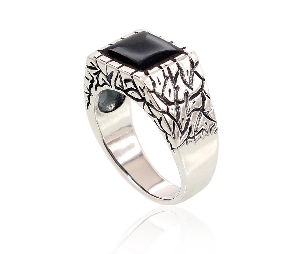 Men's Silver Ring A2101366POxBkON