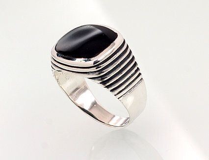 Men's Silver Ring A2101358POxBkON